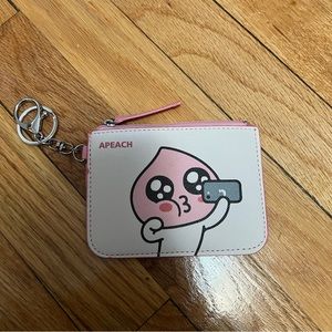 Cute Pink Peach Mini Wallet